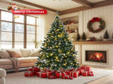 7 ft Snow-Tipped Artificial Tree with 150 Warm White LED String Lights and Remote, Indoor 40762200