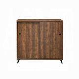 Oak Shoe Cabinet with 2 Sliding Doors B062P209190