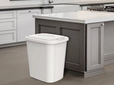 13.3-gal Touch Lid Trash Can, White with Decorative Texture 84845114
