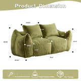 Giant Bean Bag Couch for Adults, Ultra Soft Fluffy Loveseat Bean Bag Sofa, Oversized Chase Lounge 42742658