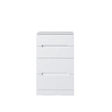3 in 1 Vanity Desk with open Top Mirror,Small Make Up Vanity Set with Visible Glass Desktop,Compact W331P265782