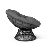 41.5" Ergonomic Wicker Papasan Chair with Cloud Thick Density Fabric Cushion,3-proof Cover,High N723P212569E