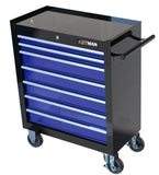 7 DRAWERS MULTIFUNCTIONAL TOOL CART WITH WHEELS-BLACKBLUE W1102P160642