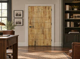 44 in. x 96 in. Hollow Core Weather Oak Stained Pine Wood Interior Door Slab B2763P615430