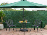 50lbs Water Filled Plastic Umbrella Base Stand, Black 30292267