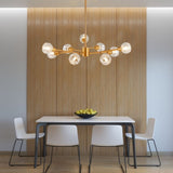 Modern Crystals, 9 Lights Golden for Living Room Bedroom, Dining Room W1340P189548
