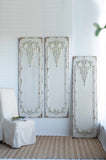 Set of 3 Large White Wall Art Panel, Rectangle Wall Sculpture, Wall Dcor for Living Dining W2078130260