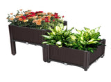 2Pcs Free Splicing Injection Planting Box Brown 59063384