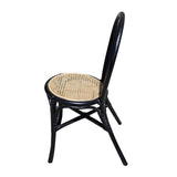 ZNTS Set of 2, 15.5x20.5x35.5" Black Rattan Dining Chair W2078P251032