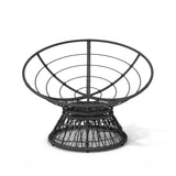41.5" Ergonomic Wicker Papasan Chair with Cloud Thick Density Fabric Cushion,3-proof Cover,High N723P212569E