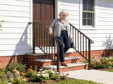 Outdoor 3 Level Iron Handrail Copper 60429140