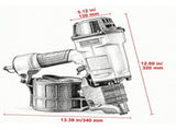 MCN70 15-Degree Coil Siding Nailer, Pneumatic Siding Nail Gun for 1-3/4"2-3/4" Nails 30320305