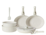 12 Pcs Non-Stick Cookware Set, Pots and Pans Set, with Spatula & Detachable Handle for Kitchen, 40820087