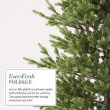 Balsam Fir Heritage 6.5ft Christmas Tree Pre-Lit Artificial Full with 3,025 Branch Tips & 991 20531170