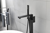 Floor Mounted Tub Faucet High Flow Freestanding Tub Filler Faucet with Handheld Shower Head and W2287P264493