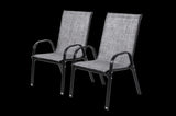 2 Piece Patio, Outdoor Camping with Breathable Textilene Fabric, Set of 2 Garden W640P252259