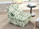 Flannel single dining chair with soft seat cushion and backrest, no armrests, matching pillow can be W487P221665