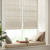 Printed Faux Silk Room Darkening Cordless Roman Shade B03598304