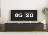 TV Stand with 16 Color LEDs,68" Modern Stand, Cabinet Entertainment Center for 55 60 65 Inch W1321P452903
