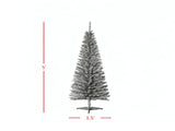 Green 5' Slim Artificial Pencil Christmas Tree, 294 Realistic Branch Tips with Sturdy Plastic Stand 55348583