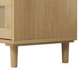 31.50"3-Drawers Rattan Storage Cabinet Rattan Drawer,for Bedroom,Living Room,Dining W757104009