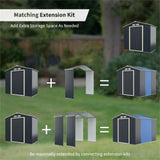 7 Feet Shed Width Outdoor Storage Shed Extension Kit 22116948
