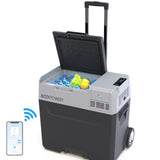 52Qt Car Freezer Portable Refrigerator with APP Control and 6'' off-road wheels, 12V,45W Cooler W2089P187503