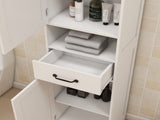 Double Door Narrow Height Slim Floor Standing Cabinet 72104839