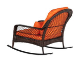 Latte Woven Single Rocking Chair Brown Gradient 09866010
