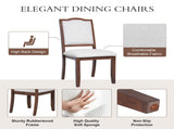 Downloads 0 
Farmhouse Dining Chairs Set of 4, Upholstered Dining Chairs with High Back, Modern N752P271803C