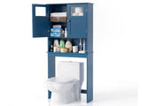 2-Door Painted MDF Toilet Cabinet 23.23*8.66*66.93in Navy blue 89298036