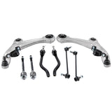 ZNTS 8x Suspension Kit Control Arms Tie Rod Sway Bar Ends for Nissan Altima 2007-2012 92460381