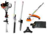 4 in 1 Multi-Functional Trimming Tool, 52CC 2-Cycle Garden Tool System with Gas Pole Saw, Hedge W46538845