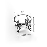 3 Piece Tempered Glass Surface Coffee Table Set, Decor Coffee Table Round End Side Table with Sturdy W2167P220517