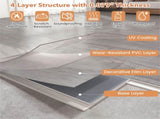 48-Pack Wood Look Vinyl Plank Flooring, 36 Sq.Ft Waterproof PVC Floor Tiles for Home- Gray 90887512