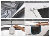 4-6 Persons White Gray Pop-Up Boat Tent T2602P172610