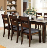 ZNTS Dark Cherry Finish Solid wood Transitional Style Kitchen Set of 2pcs Dining Chairs Bold & Sturdy B011P162631