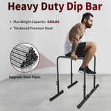 Power Tower Dip Station Pull Up Bar Stand Adjustable Height Heavy Duty Multi-Function Fitness 27811779