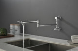 Wall mounted Filler Faucet, Modern Brass Filler Two-Attachment Wall Mount Folding Kitchen W2287P184402