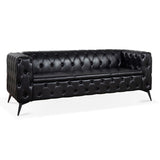 84.06 Inch Width Traditional Square Arm removable cushion 3 seater Sofa W68041369