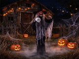 6.3FT Halloween Animatronic Witch, Sound Activated Talking Witch with Glowing Red Eyes & Poseable 67255901