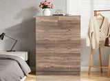Gray particleboard with a textured melamine finish, 66*40*131cm, 52 drawer cabinet, matte gold 10531521