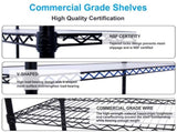 6 Tier 6000lbs Capacity NSF Metal Shelf Wire Shelving Unit, Heavy Duty Adjustable Storage Rack with W465142127