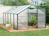 No provide self pick-up 6X10FT Polycarbonate Greenhouse Raised Base and Anchor Aluminum Heavy Duty 11143357