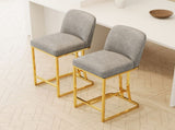 Dining Bar Chairs Set of 2 Modern style bar chairs with simple design, Creative Design comfortable W1727P240722
