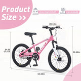 ZUKKA Mountain Bike,20 Inch MTB for Boys and Girls Age 7-10 Years,Multiple Colors W1019P263557