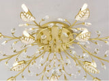 15-Light Chandelier Crystal Ceiling Lamp, 15-Lights Modern Farmhouse Ceiling Ceiling Hanging Light W5008P466522