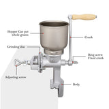 500 Home Use Hand Cranking Operation Grain Grinder Silver 24210021