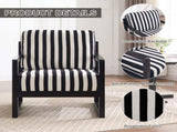 Mid-Century Modern Fabric Lounge Chair, Single Sofa Chair Armrests, Upholstered Lounge Chair W1249P479873