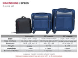 Luggage 2-piece backpack set blue-Does not support self pick up 54712243